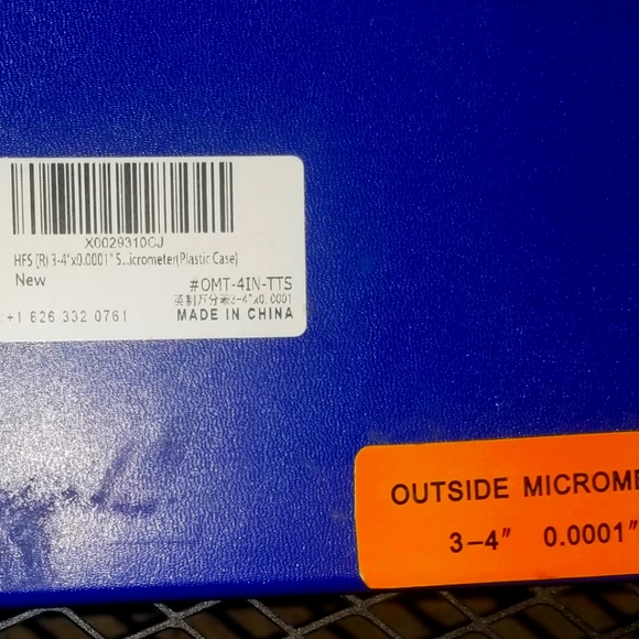 HFS Precision Outside Micrometer 3 - 4" Range, 0.0001" Accuracy in Box - Picture 3 of 6
